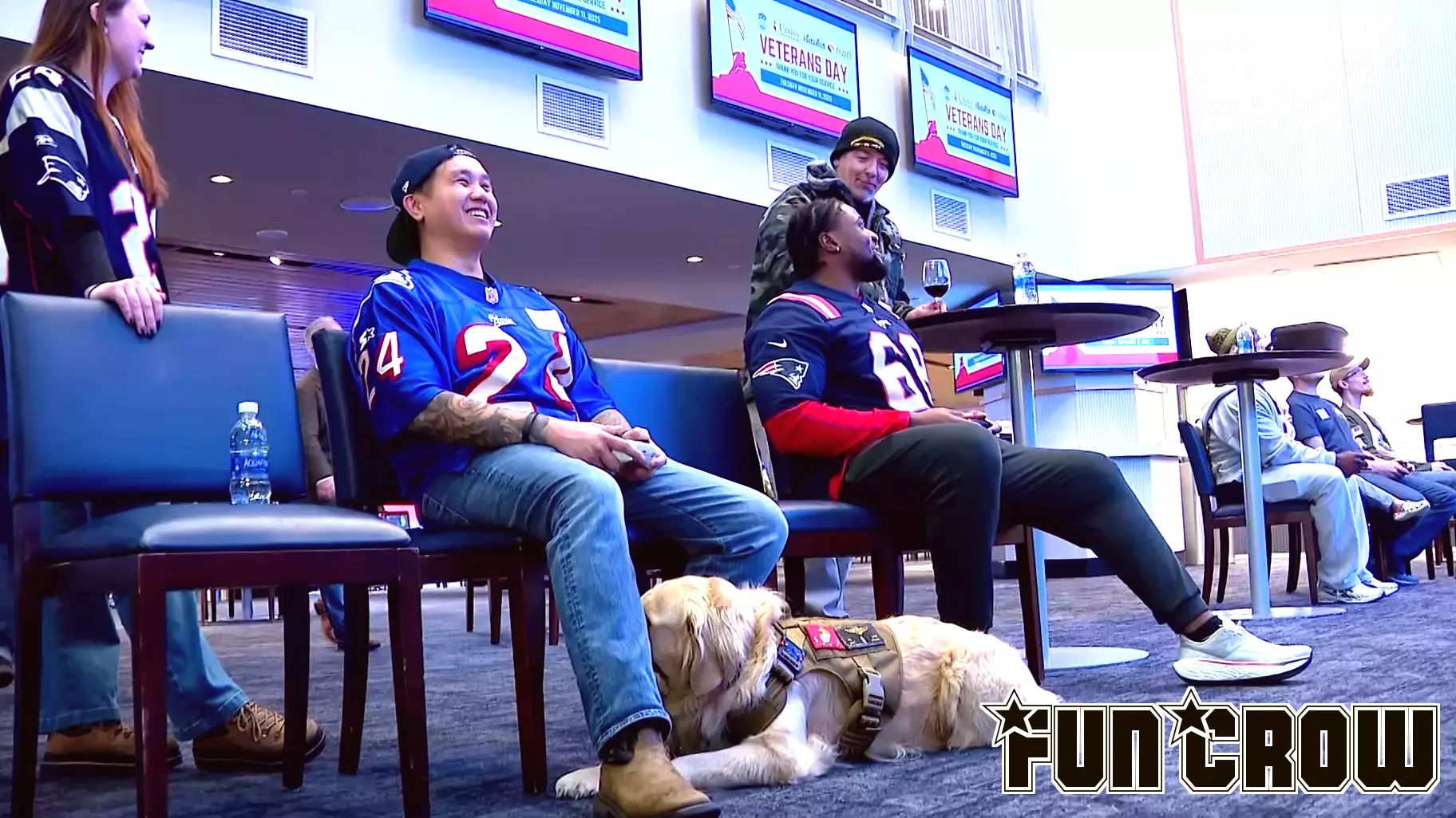 Patriots Unite with Veterans for a Night of Gaming Fun