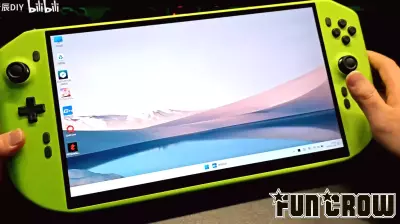 Innovative Handheld Gaming Device Features High-End GPU and Impressive Display